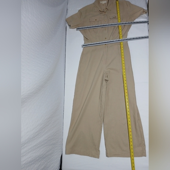 Micheal Kors Linen/ Cotton Wide Leg Jumpsuit. Size M - Picture 4 of 13